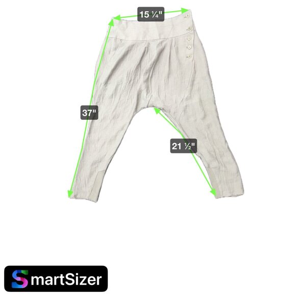 BCBG Maxazria Taupe High Waisted Tapered Pants Button Detail Sz 8 - Picture 11 of 11